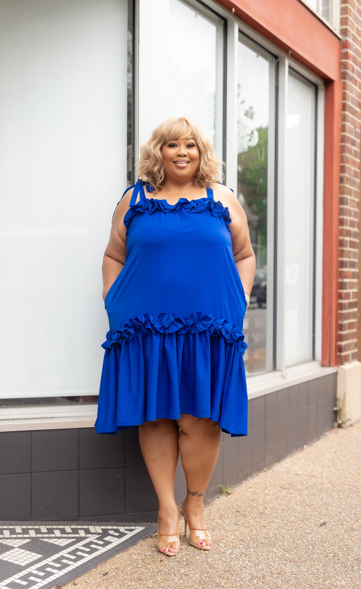 Belize Blue Midi Dress