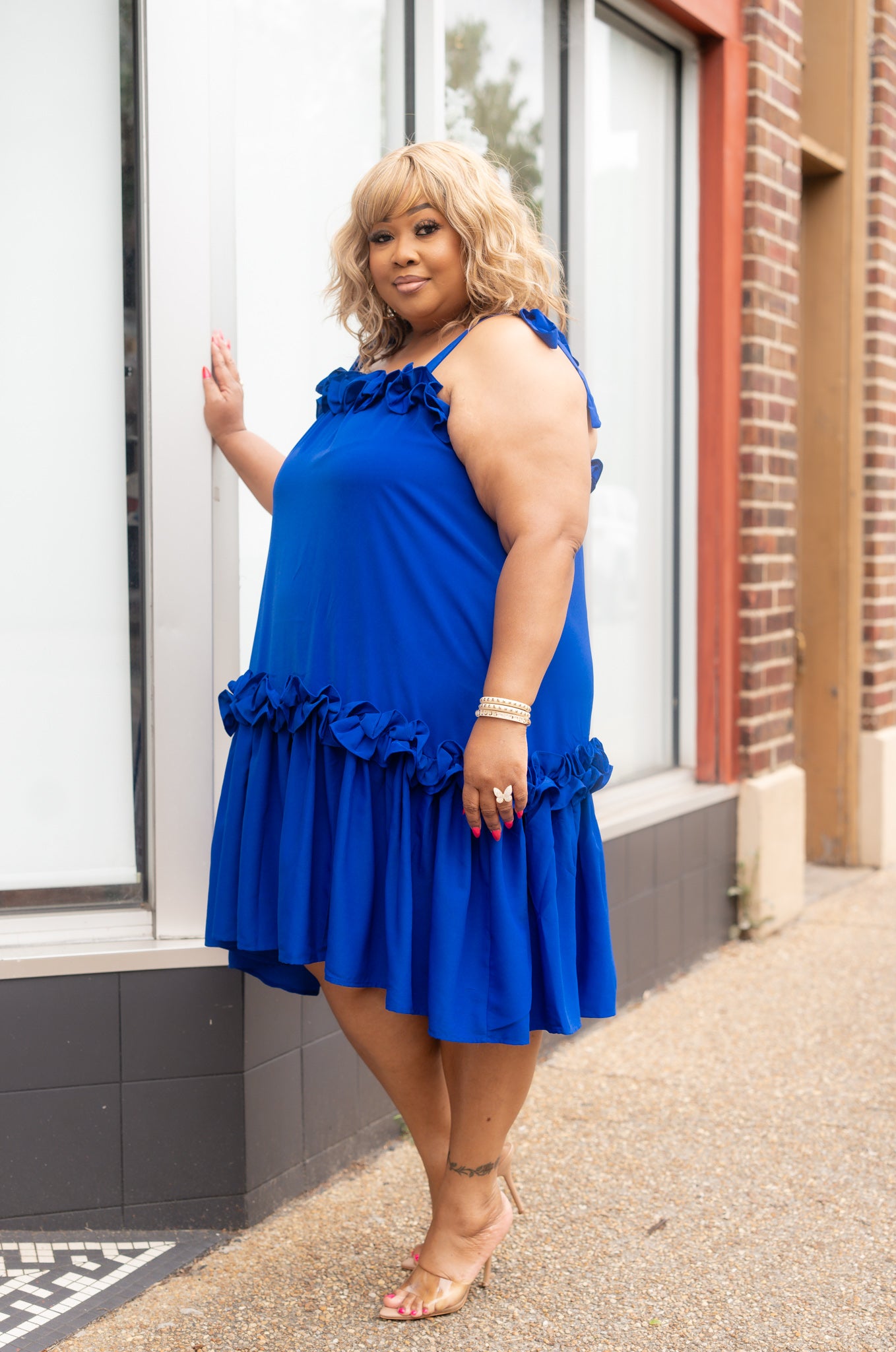 Belize Blue Midi Dress