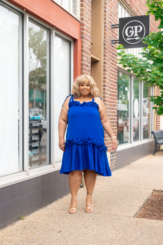 Belize Blue Midi Dress