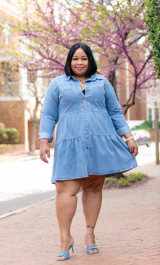 Denim Shirt Dress