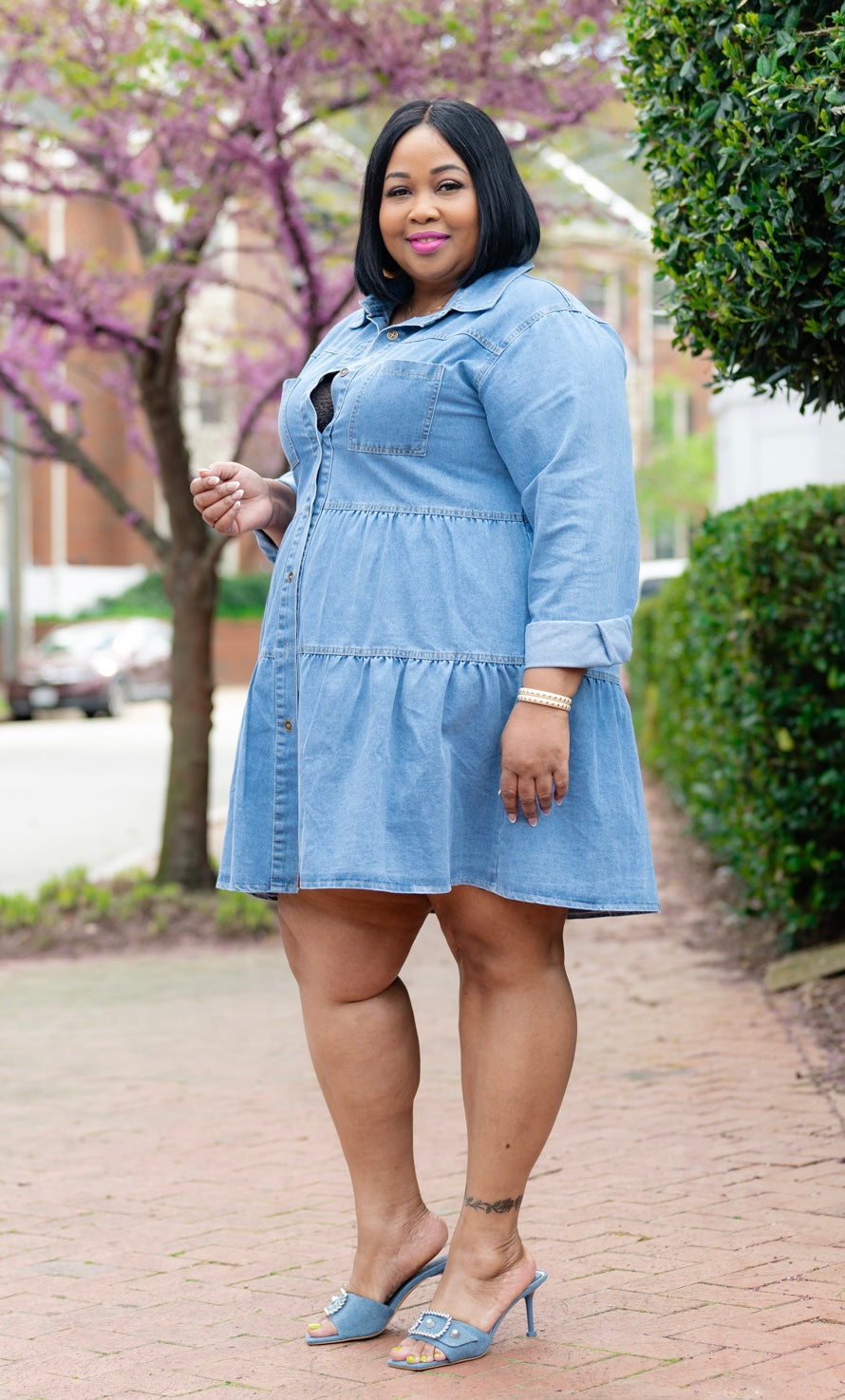 Denim Shirt Dress